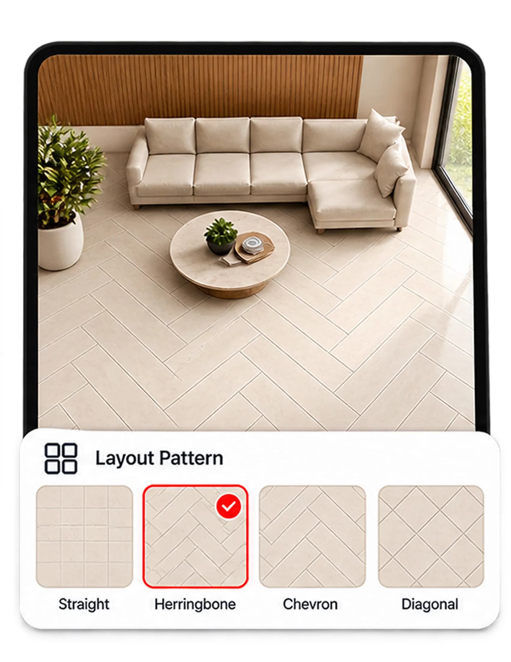 Switch layout patterns to match your style